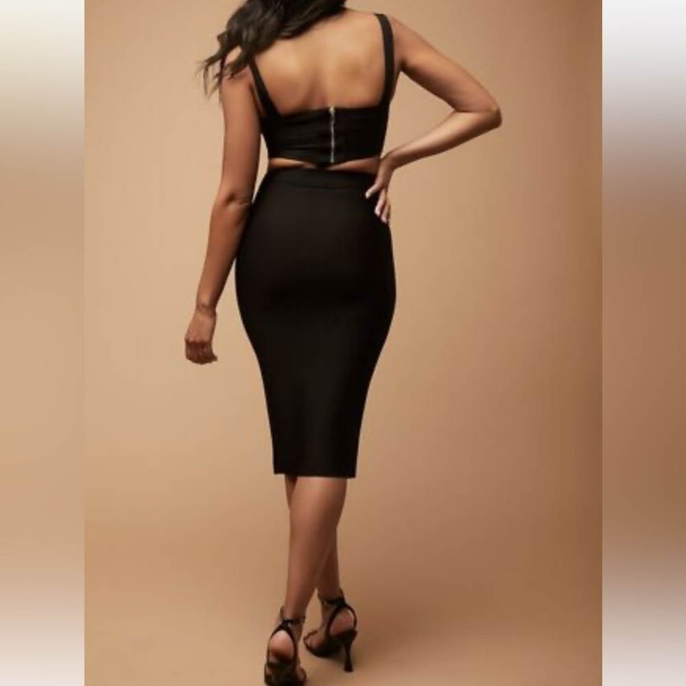 NWT HERVE LEGER x Forever 21 BANDAGE SKIRT XL